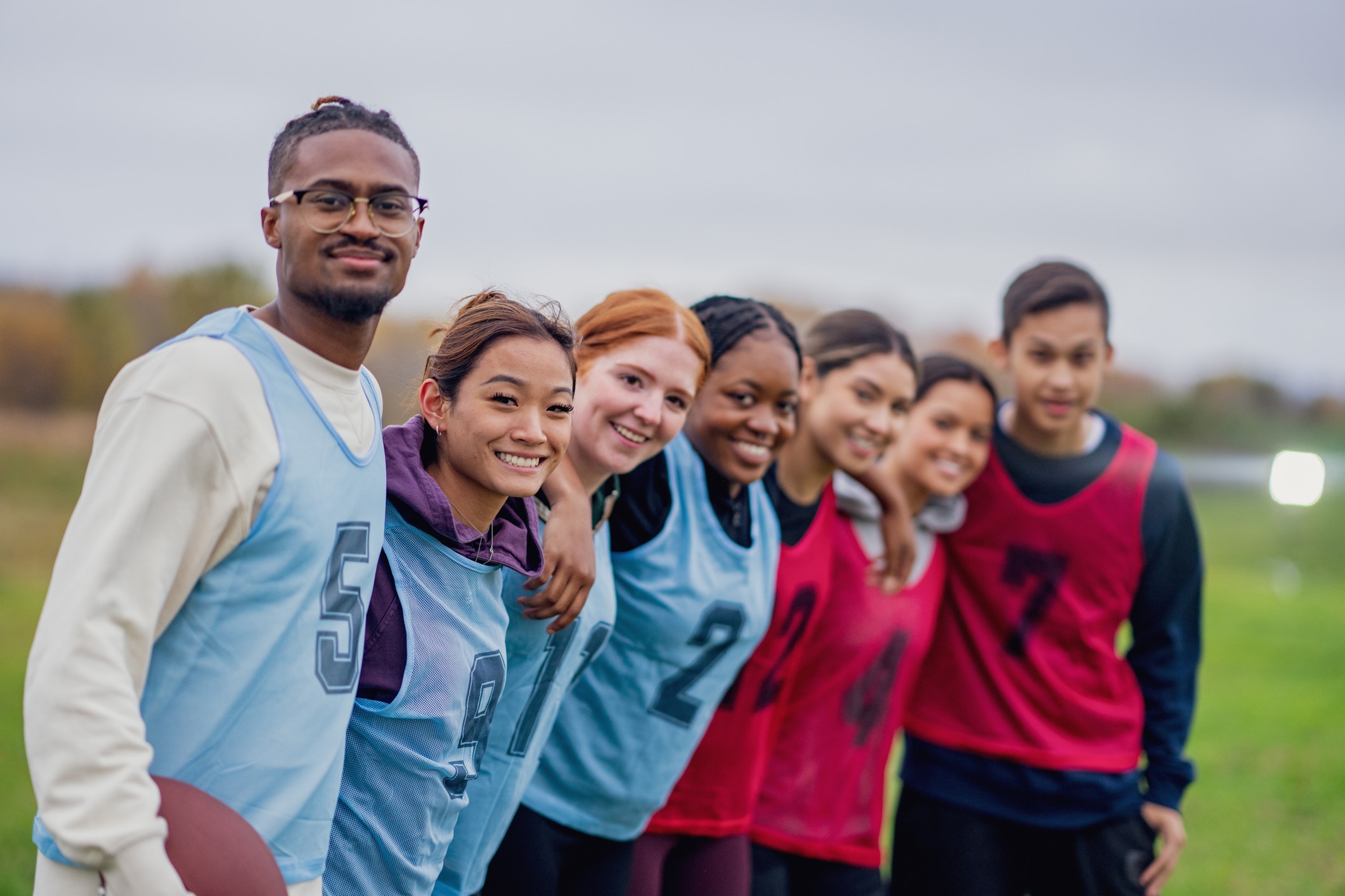 Students playing intramural sports